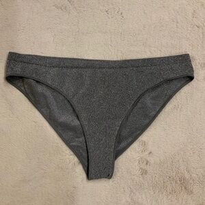 Zara Silver M-L Underwear Sparkly Coquette Scandi